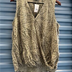 Rails Print Sleeveless Top